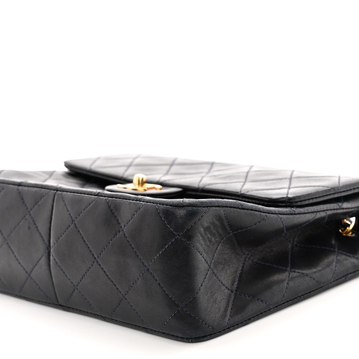Chanel Lambskin Quilted Mini Square Flap Black 10 of 13