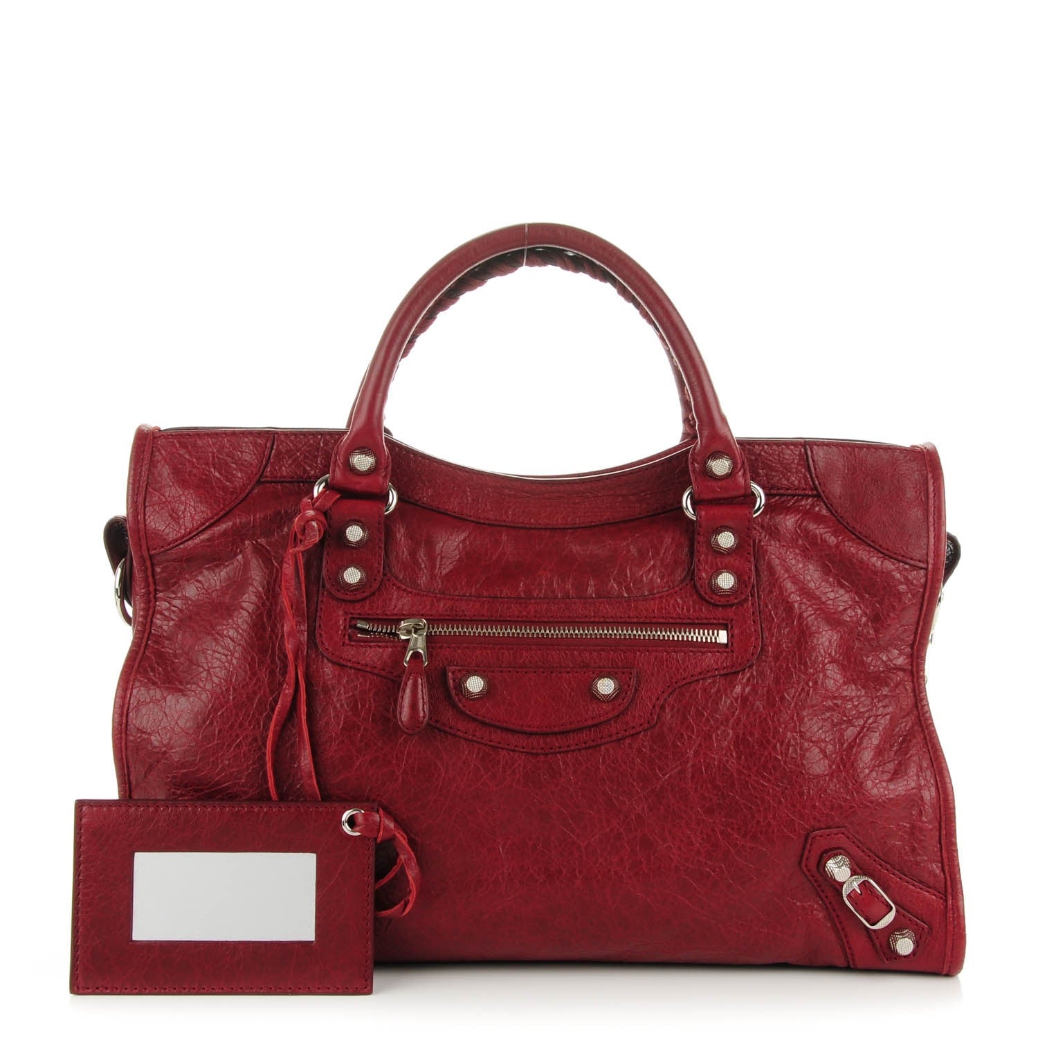 Balenciaga Agneau Giant 12 Silver Hardware City Rouge Cerise 1 of 8