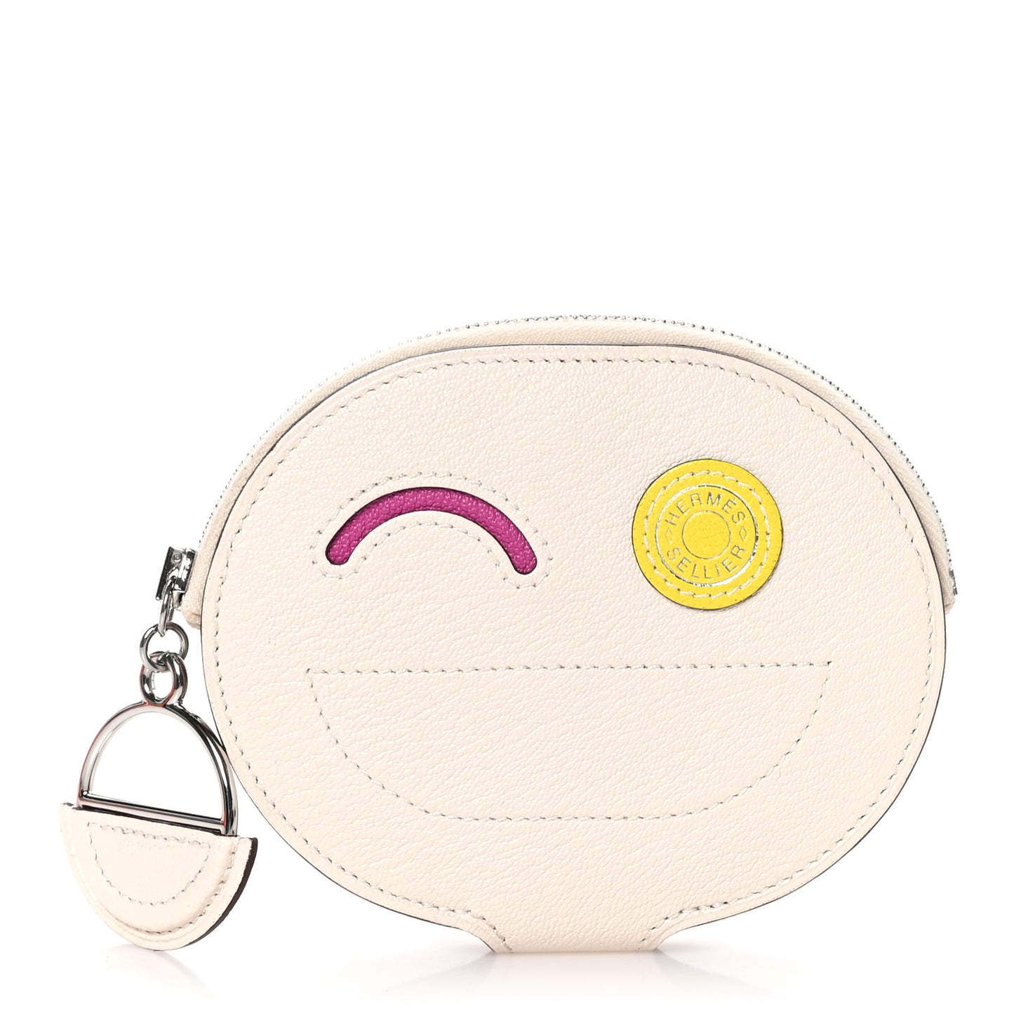Chevre Mysore In-The-Loop Wink Card Holder Nata Rose Pourpre Jaune Citron