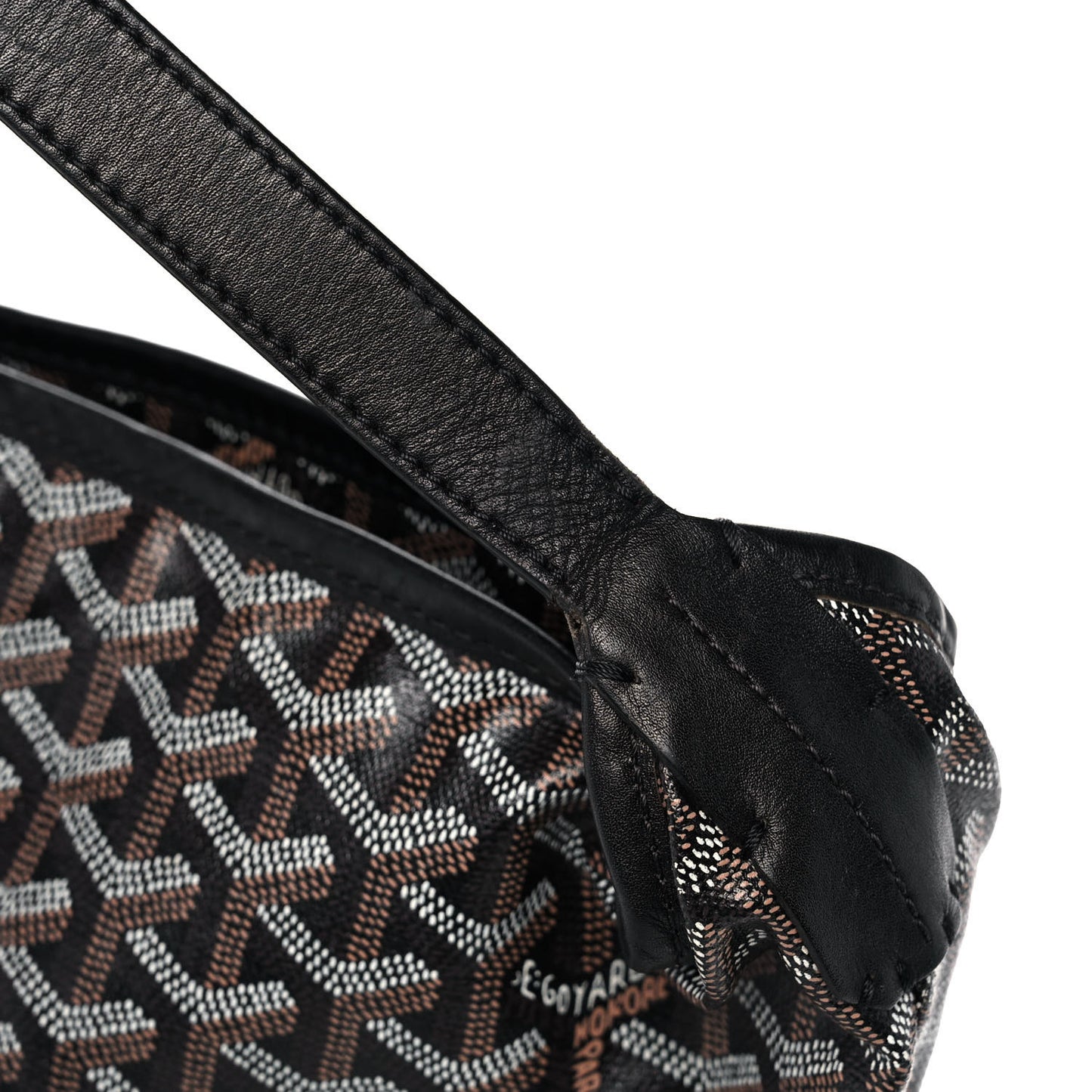 Goyardine Fidji Zip Hobo Black