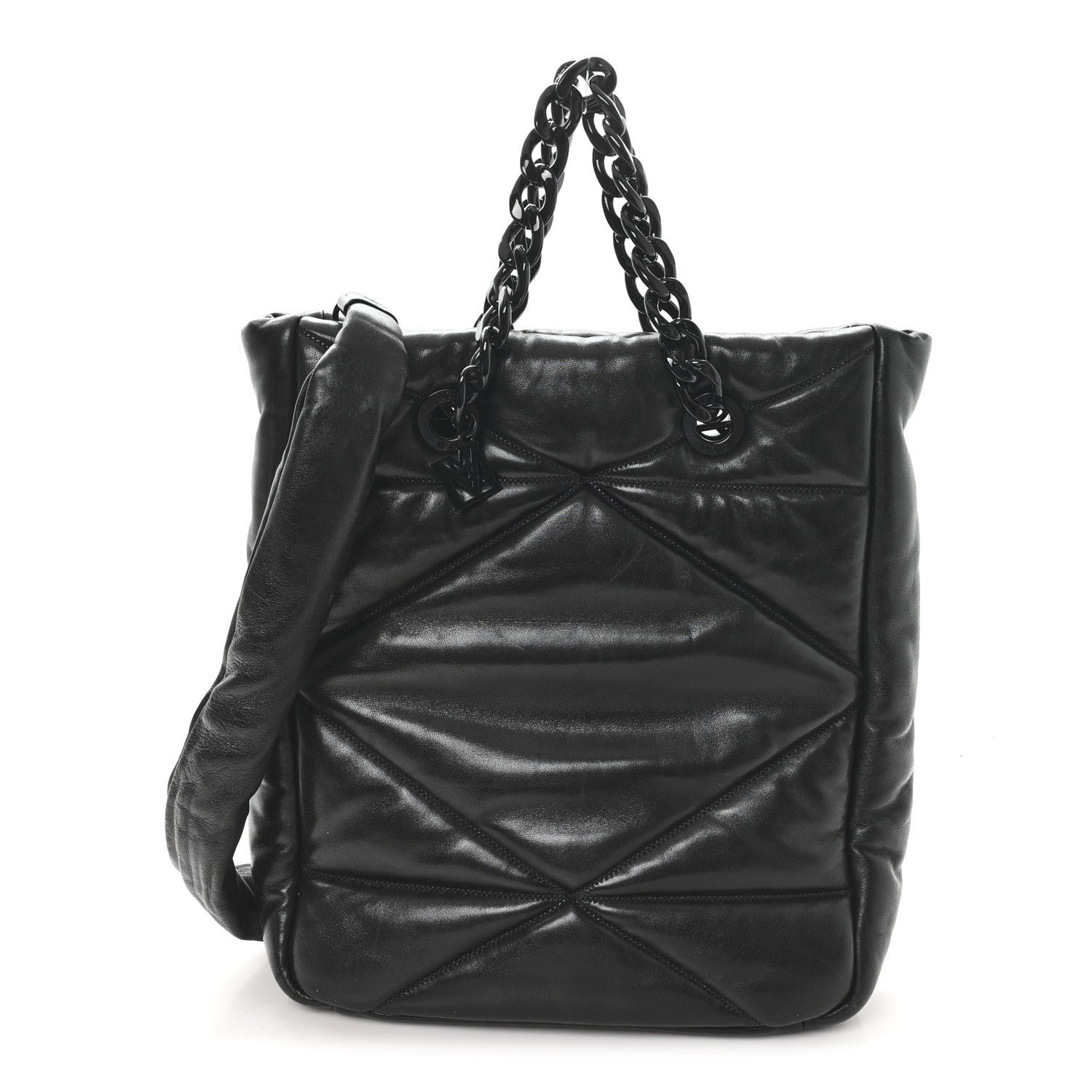 MCM Nappa Cloud Quilted Travia Medium Tote Black 1 of 11