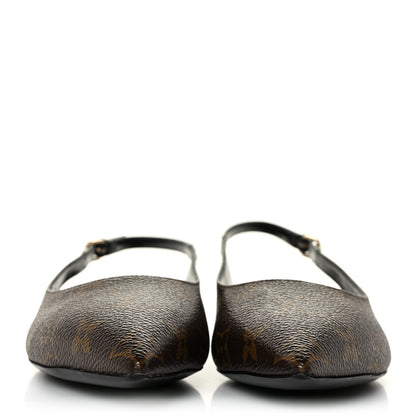 Louis Vuitton Patent Monogram Cherie Slingback Ballerina Flats 36.5 2 of 9