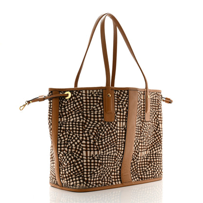MCM Visetos Medium Liz Reversible Shopper Tote Cognac 6 of 17