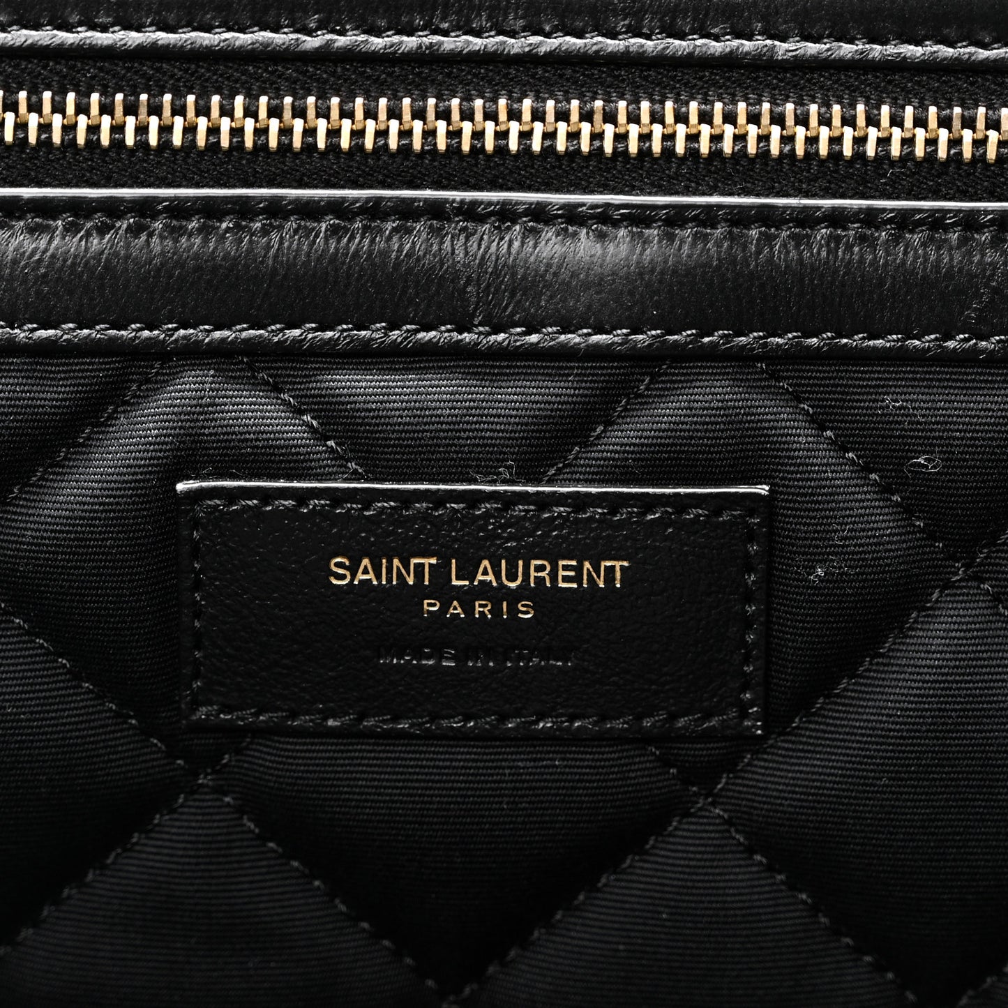 Calfskin Quilted ES Giant Travel Bag Black
