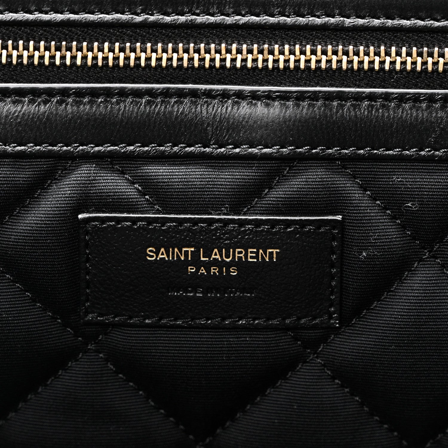 Saint Laurent Calfskin Quilted ES Giant Travel Bag Black 6 of 9