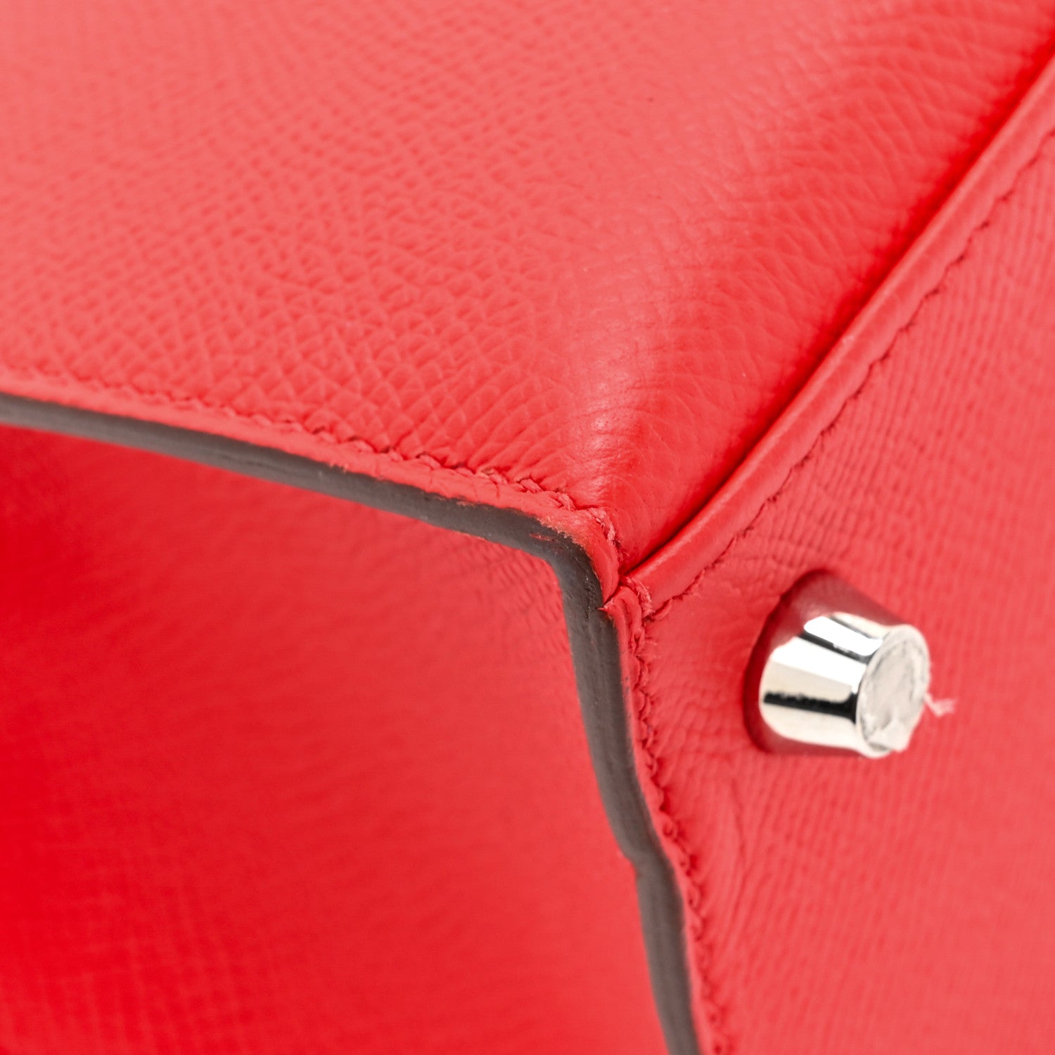 Hermes Epsom Kelly Sellier 25 Rouge De Coeur 11 of 17