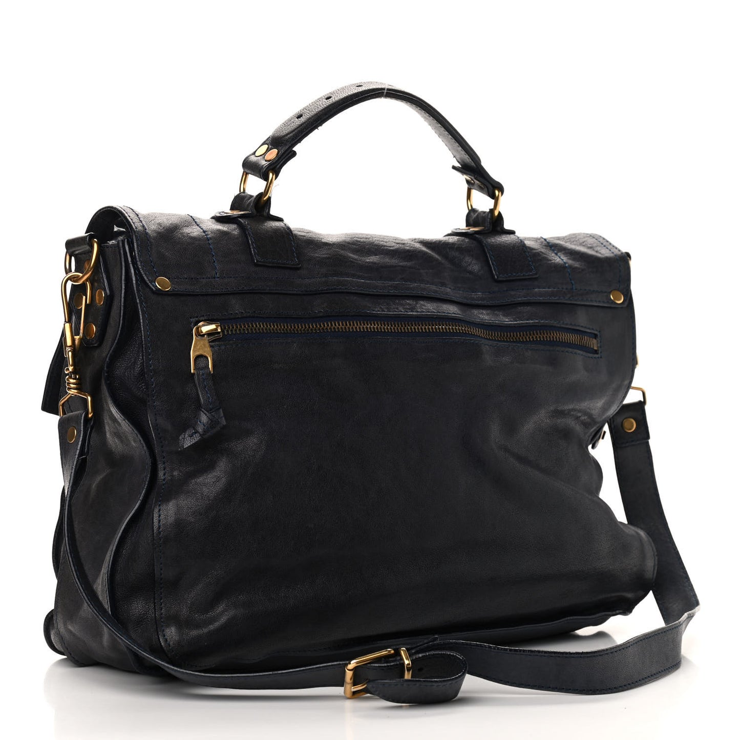 Lambskin Large PS1 Satchel Midnight