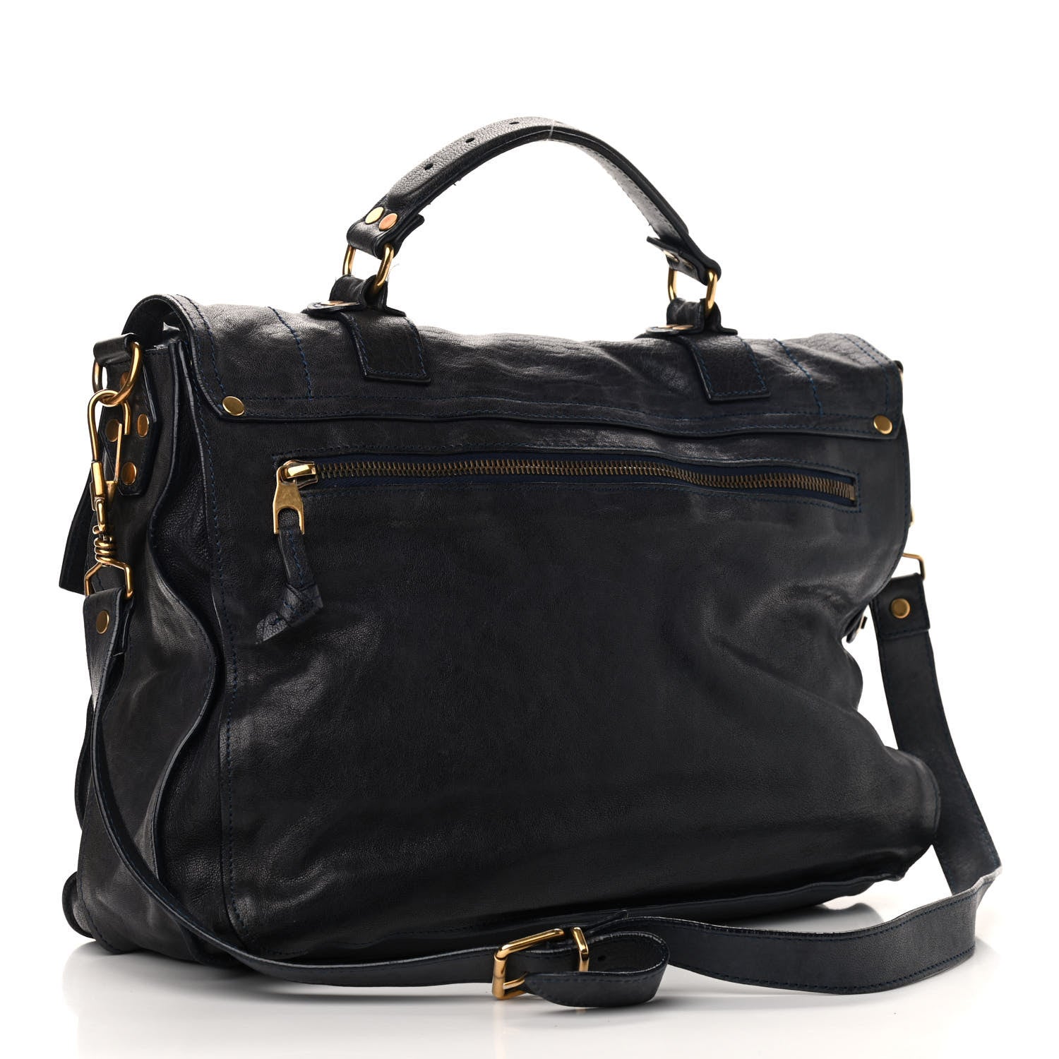 Proenza Schouler Lambskin Large PS1 Satchel Midnight 3 of 17