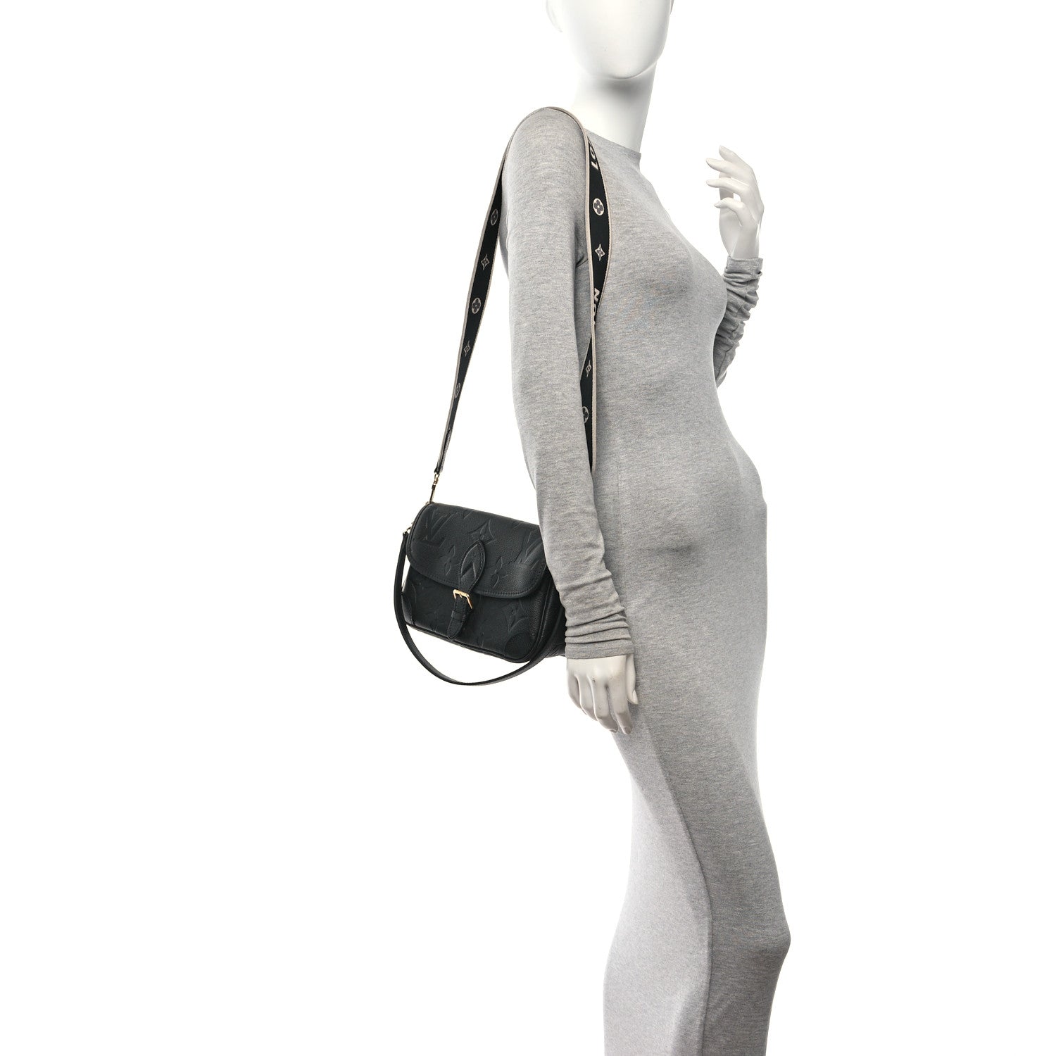 Louis Vuitton Empreinte Monogram Giant Diane Black 2 of 9