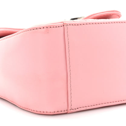 Gucci Calfskin Matelasse Mini GG Marmont Top Handle Shoulder Bag Wild Rose 8 of 9