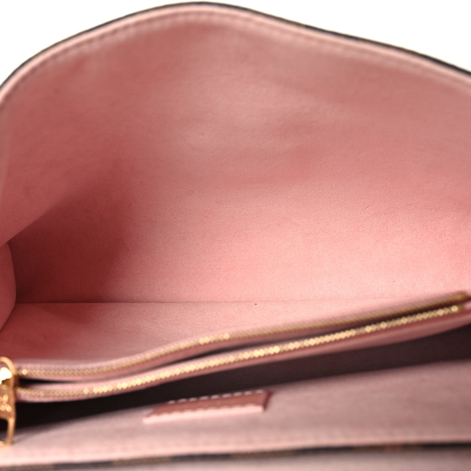 Louis Vuitton Damier Ebene Caissa Clutch Rose Ballerine 5 of 9