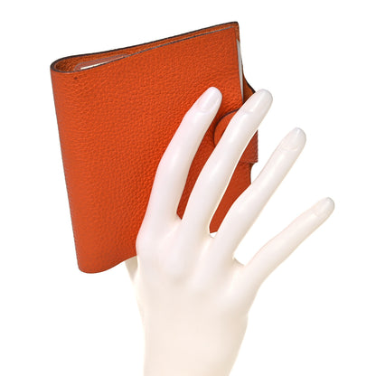 Hermes Togo Ulysse Mini Notebook Orange 2 of 10