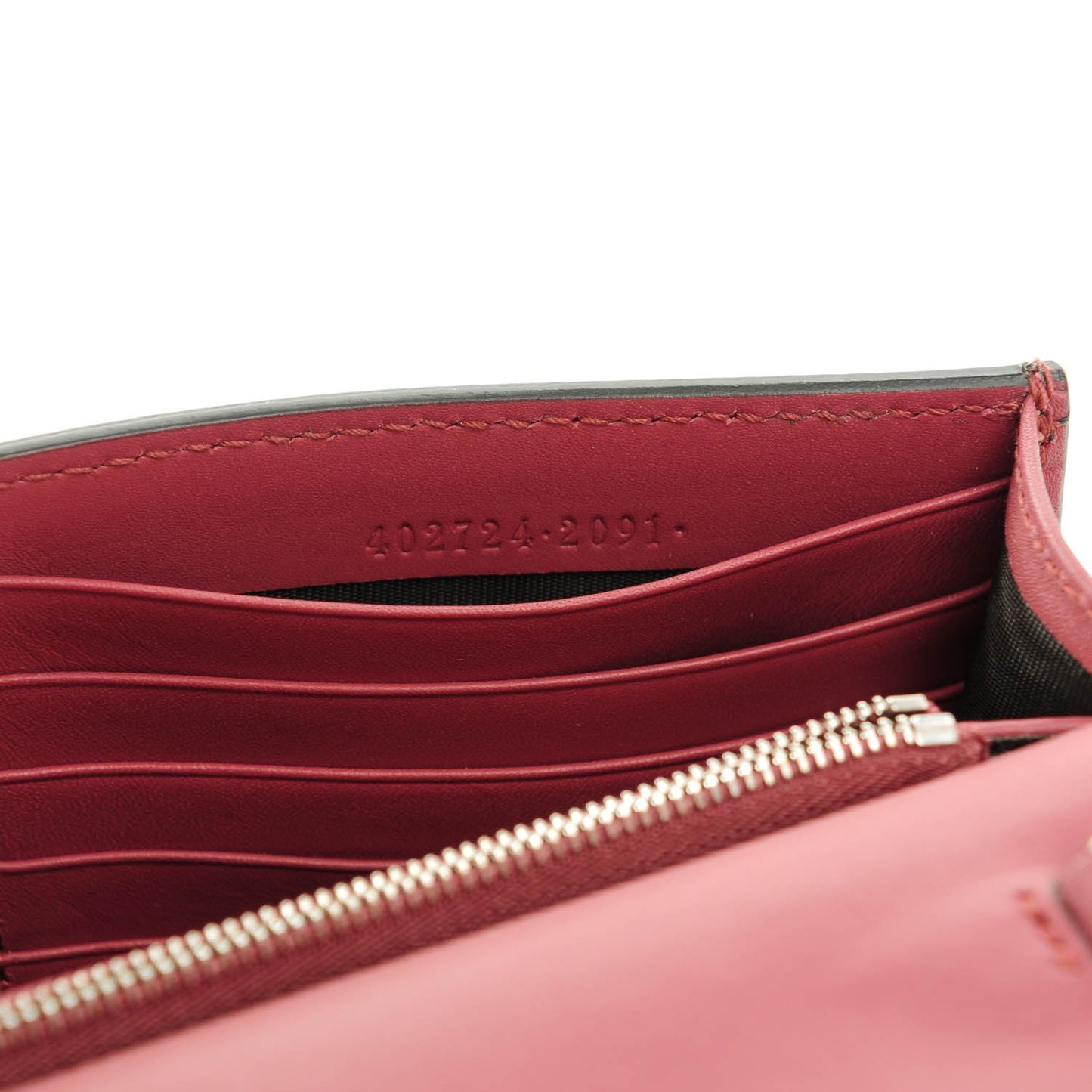 GG Supreme Monogram Blooms Chain Wallet Beige Multicolor Dry Rose