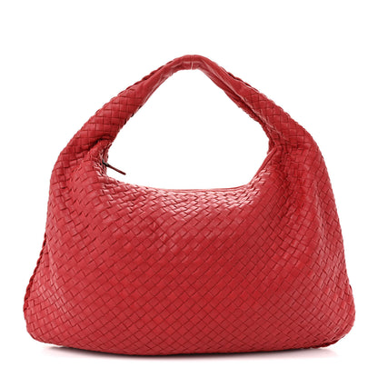 Bottega Veneta Nappa Intrecciato Large Veneta Hobo Red 1 of 11