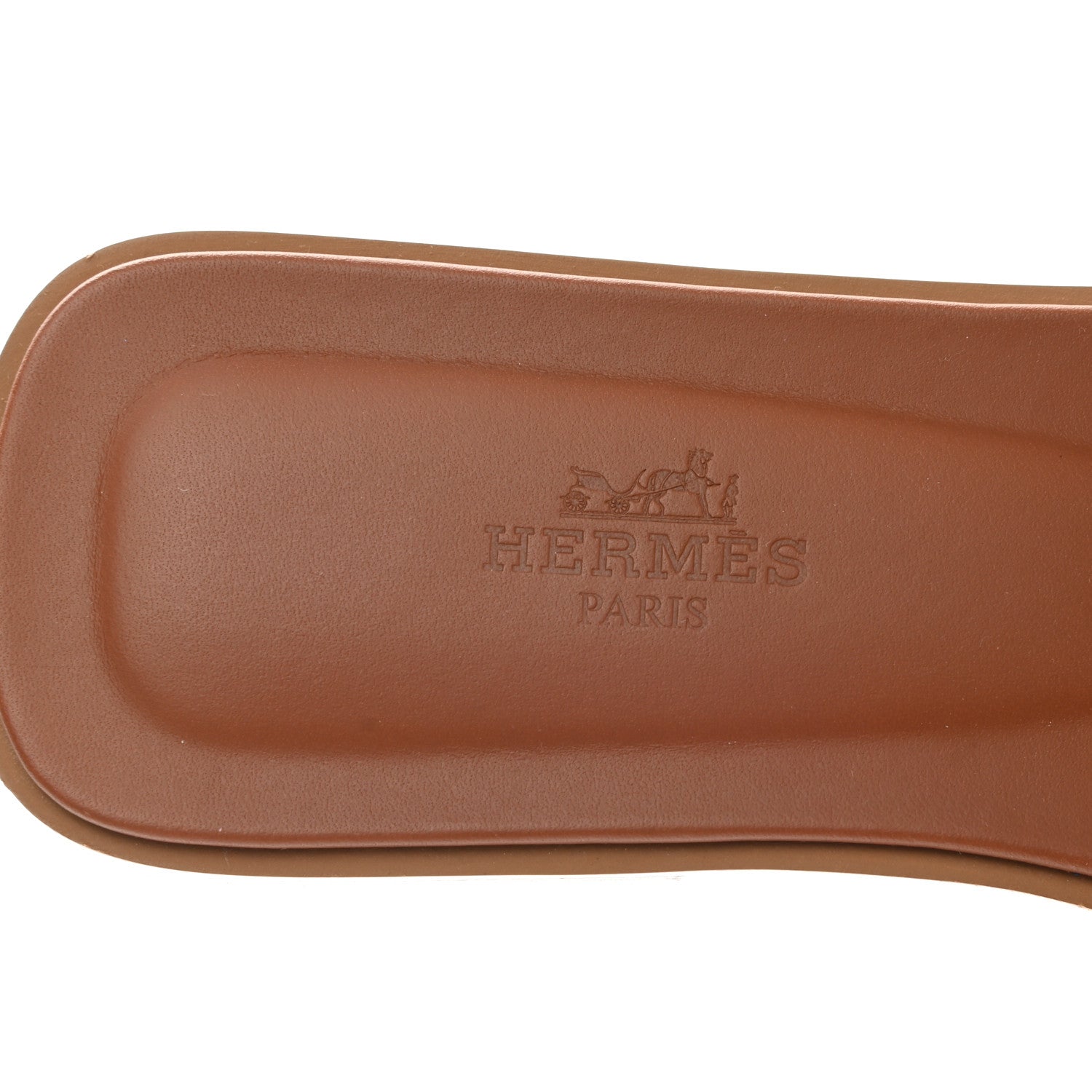 Hermes Box Calfskin Oran Sandals 37 Gold 7 of 10