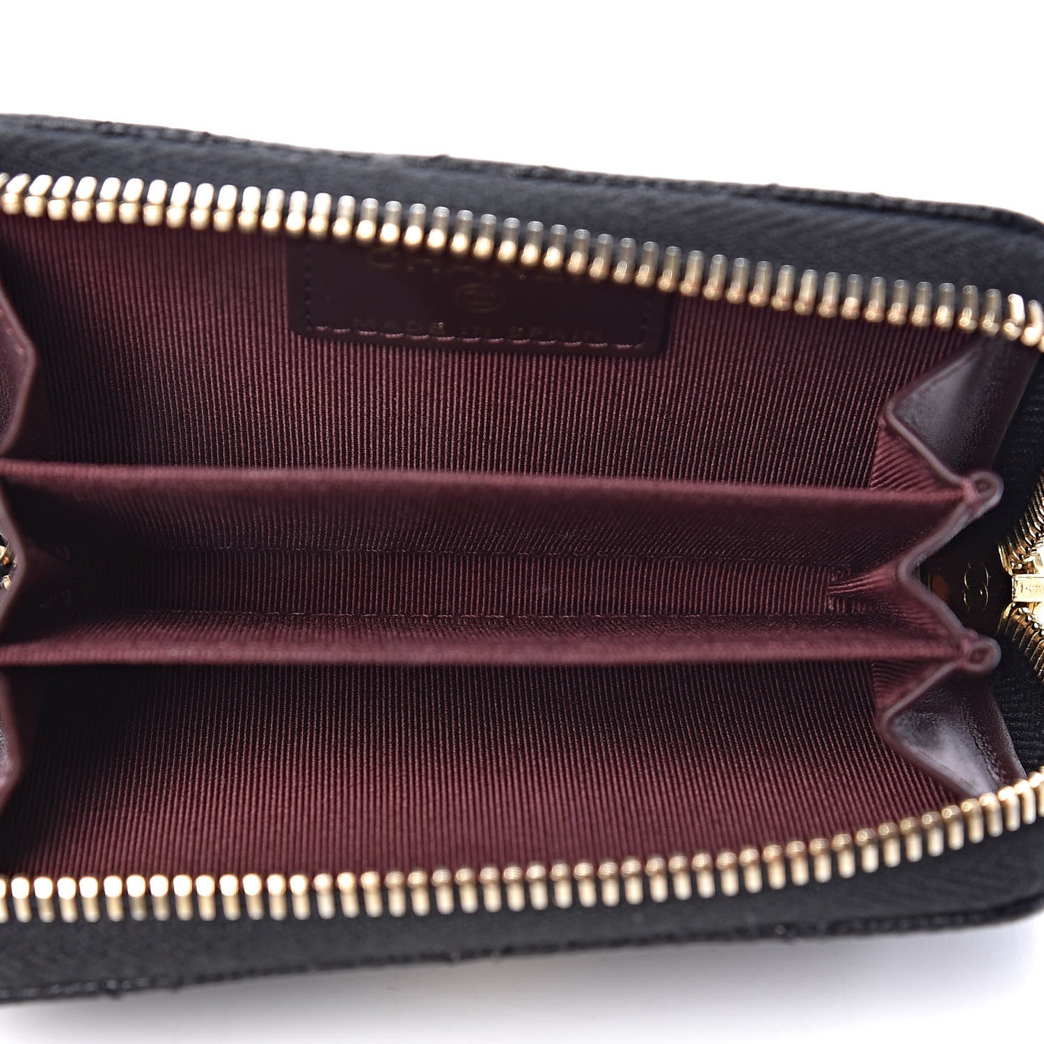 Chanel Caviar Quilted Zip Coin Purse Black 5 of 8