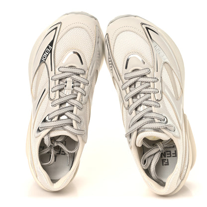 Fendi Tech Fabric Calfskin Womens First 1 Sneakers 36 Latte 2 of 9