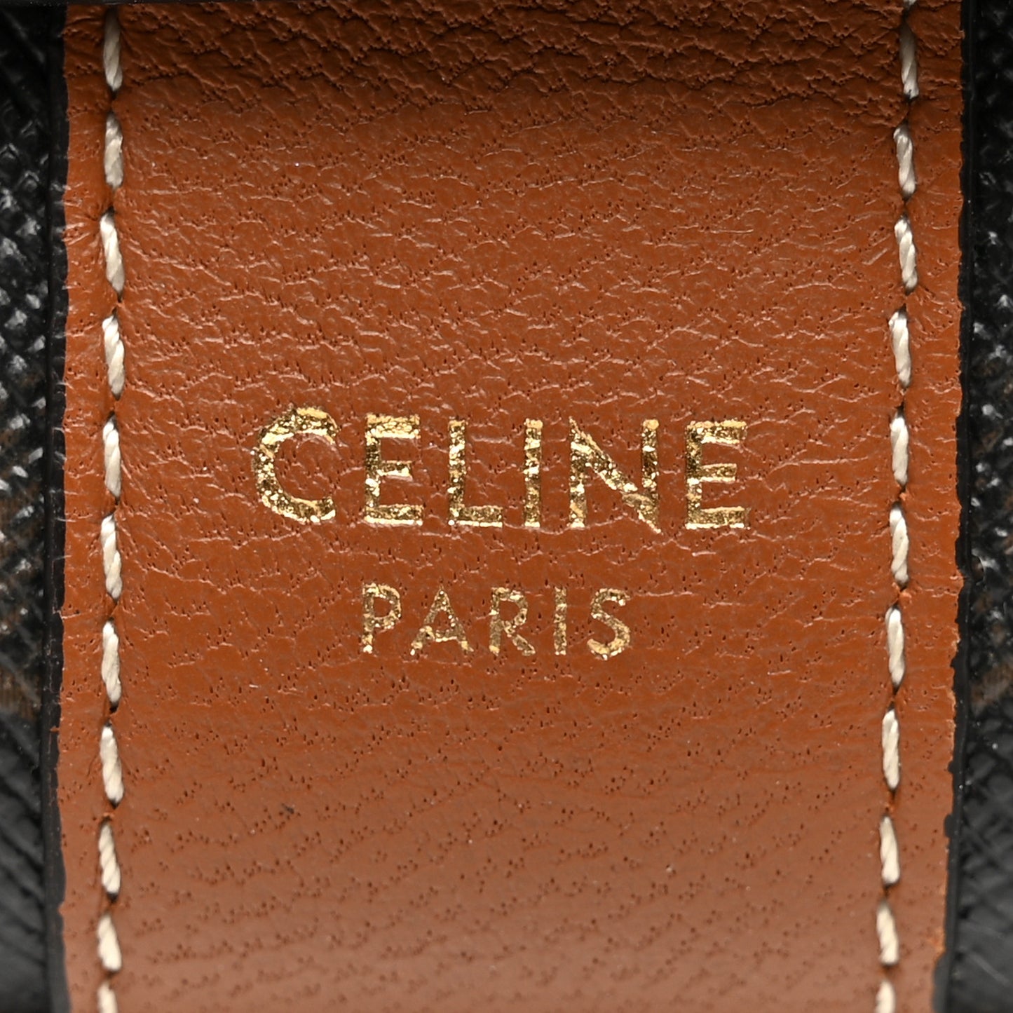 Canvas Triomphe Lambskin Folded Compact Wallet Tan