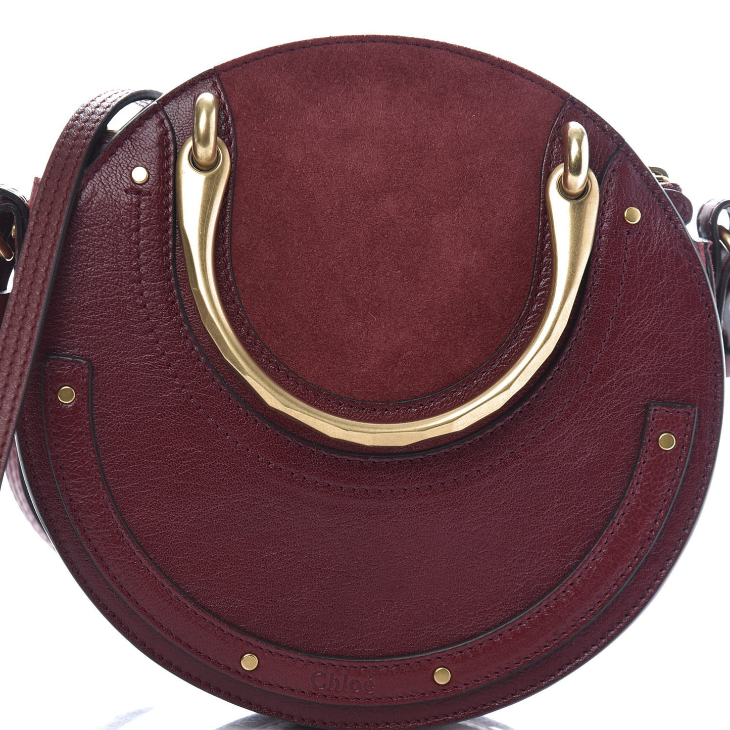 Calfskin Suede Small Pixie Bag Sienna Red