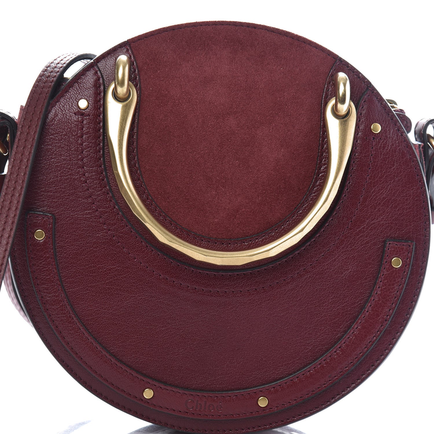 Chloe Calfskin Suede Small Pixie Bag Sienna Red 10 of 10