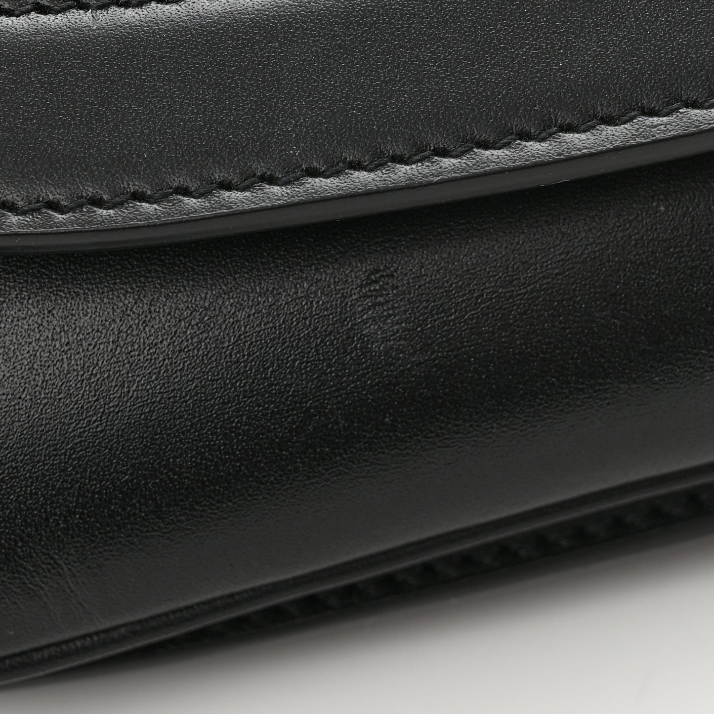 Smooth Calfskin Small Charlie Shoulder Bag Black