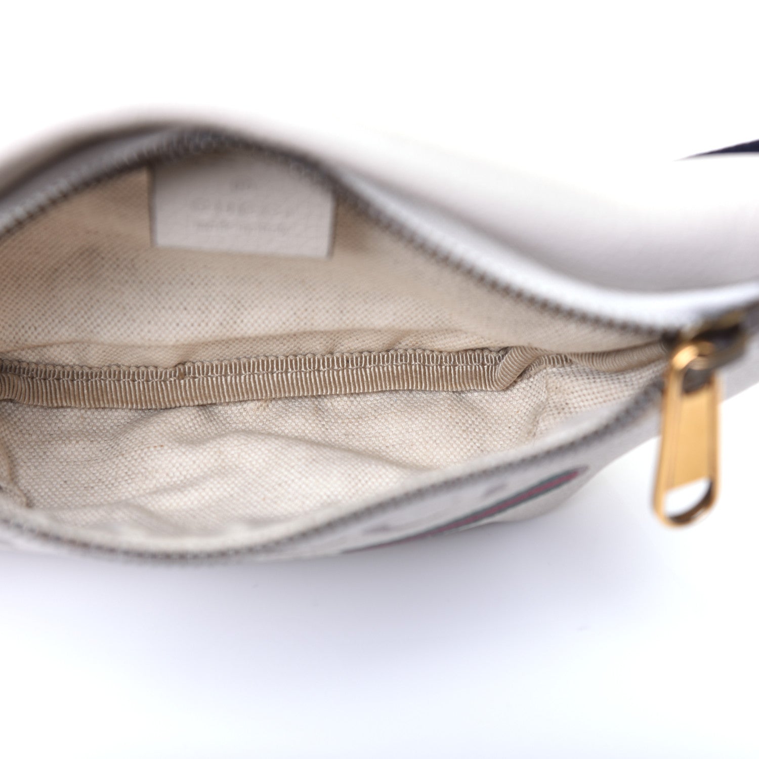 Gucci Grained Calfskin Small Logo Belt Bag White 5 of 12