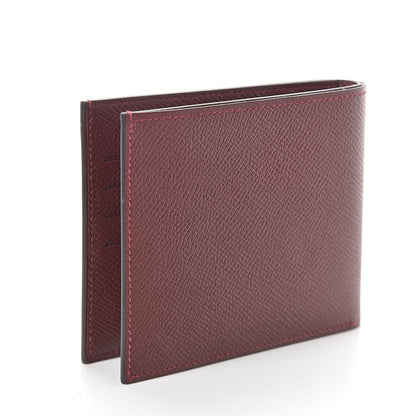 Hermes Epsom MC2 Copernic Compact Wallet Rouge H 2 of 5