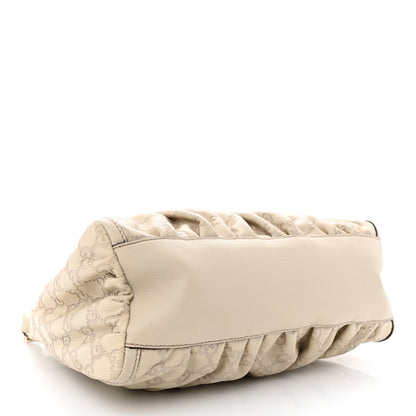 Gucci Guccissima Medium D Gold Hobo Off White 4 of 13