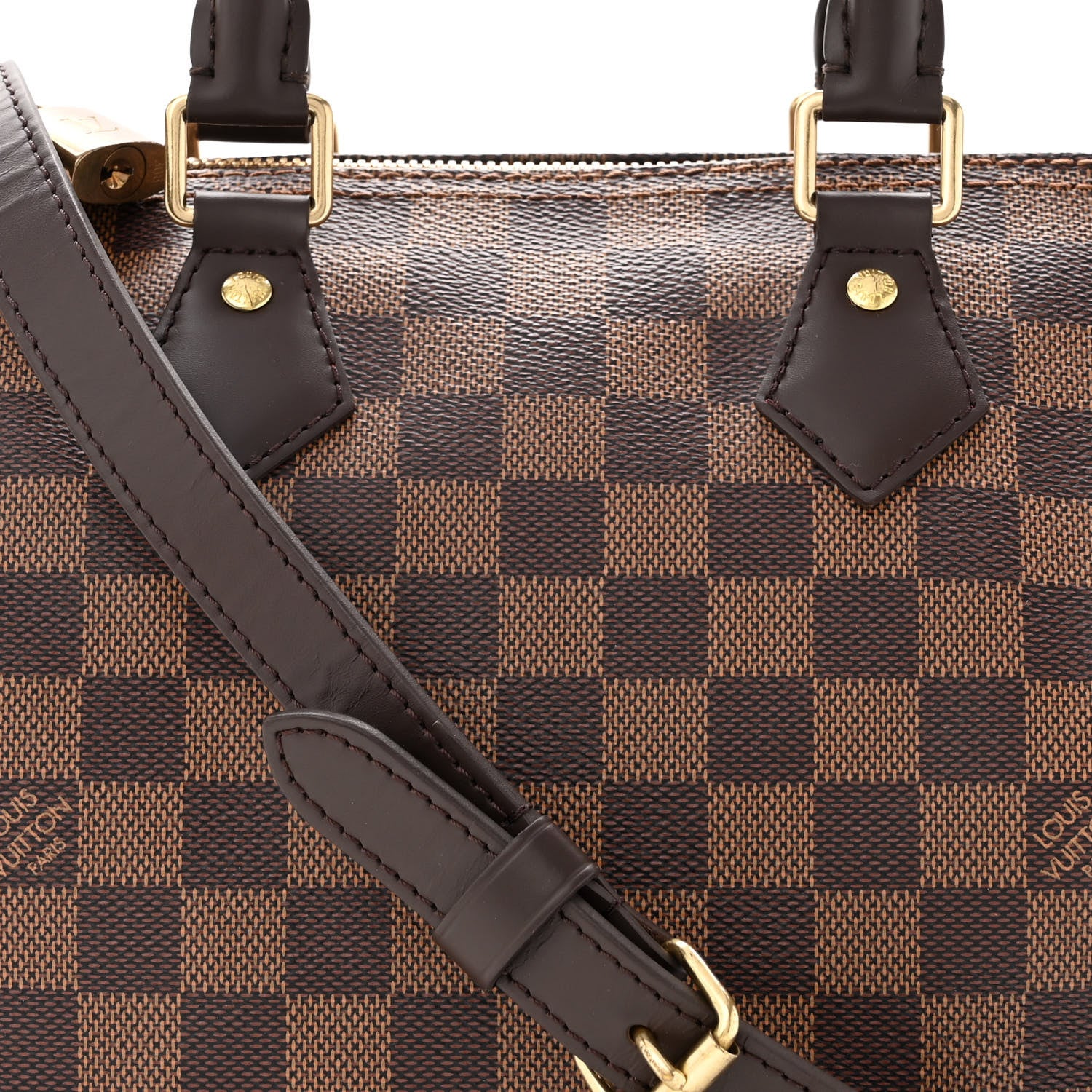 Louis Vuitton Damier Ebene Speedy Bandouliere 25 7 of 9