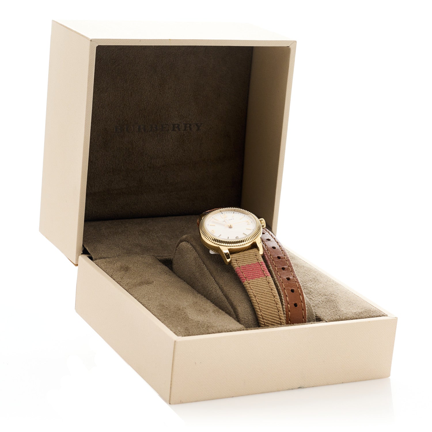 Burberry Stainless Steel Calfskin 30mm Double Wrap Quartz Watch BU7851 5 of 5