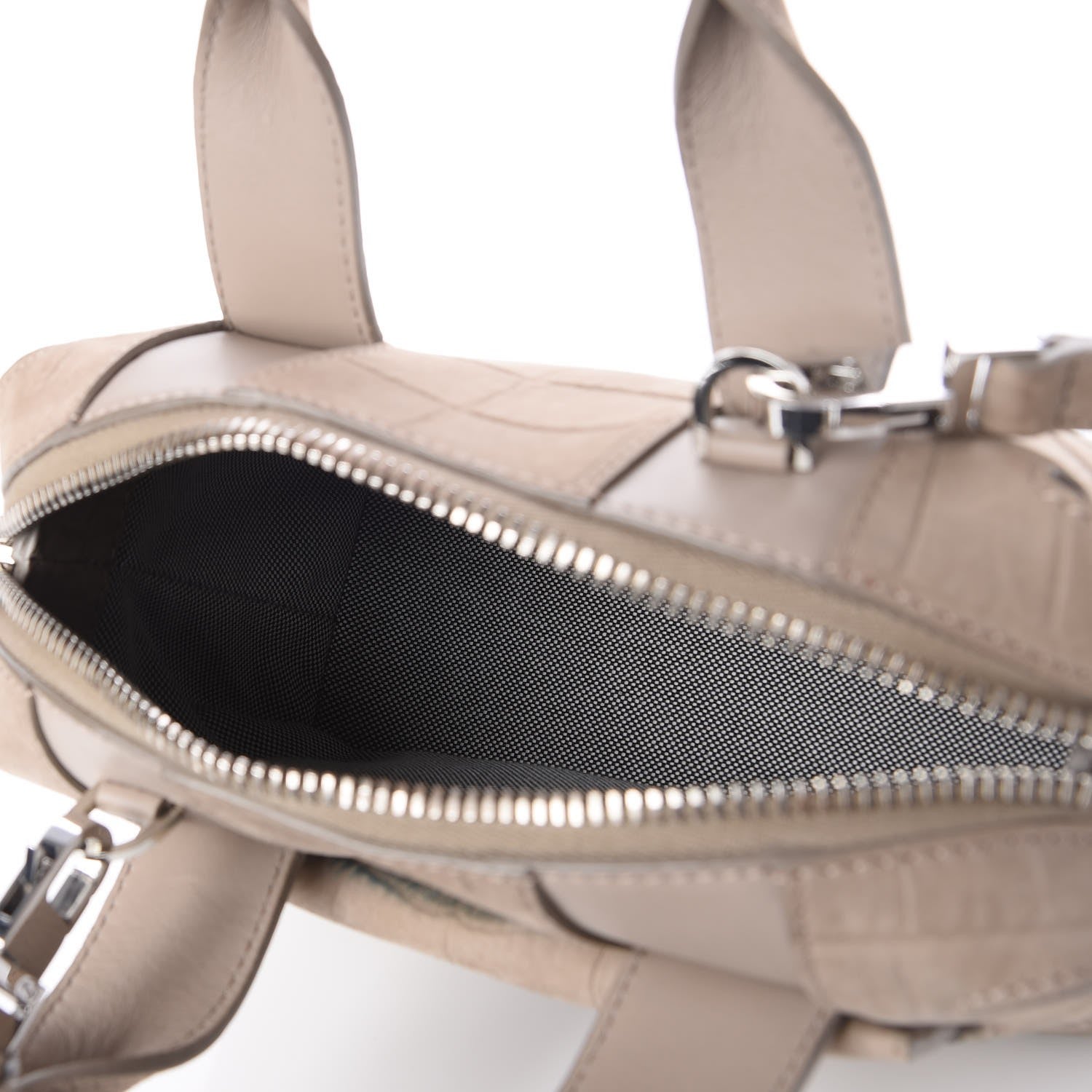 Alexander Wang Crocodile Embossed Nubuck Small Rogue Satchel Sage 5 of 7