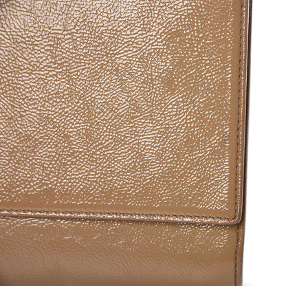 Saint Laurent Textured Patent Monogram Large Belle De Jour Clutch Nude 16 of 16