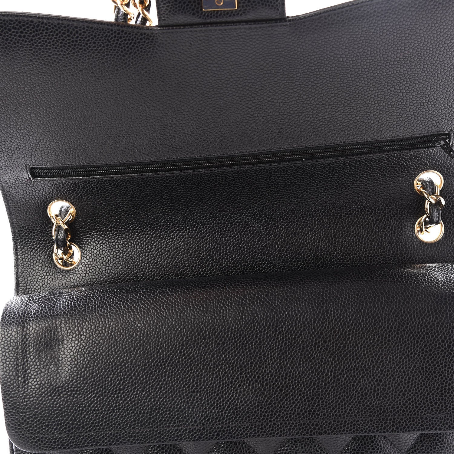 Chanel Caviar Quilted Jumbo Double Flap Black 4 of 11