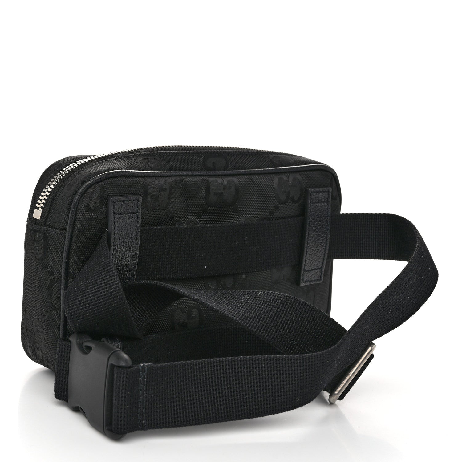 Gucci Econyl Nylon Monogram Off The Grid Belt Bag Black 3 of 11
