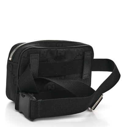 Gucci Econyl Nylon Monogram Off The Grid Belt Bag Black 3 of 11