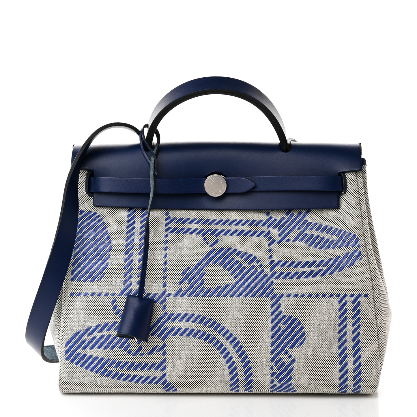 Vache Hunter Toile H Brides de Gala Herbag Zip Retourne 31 PM Bleu De France Ecru Black