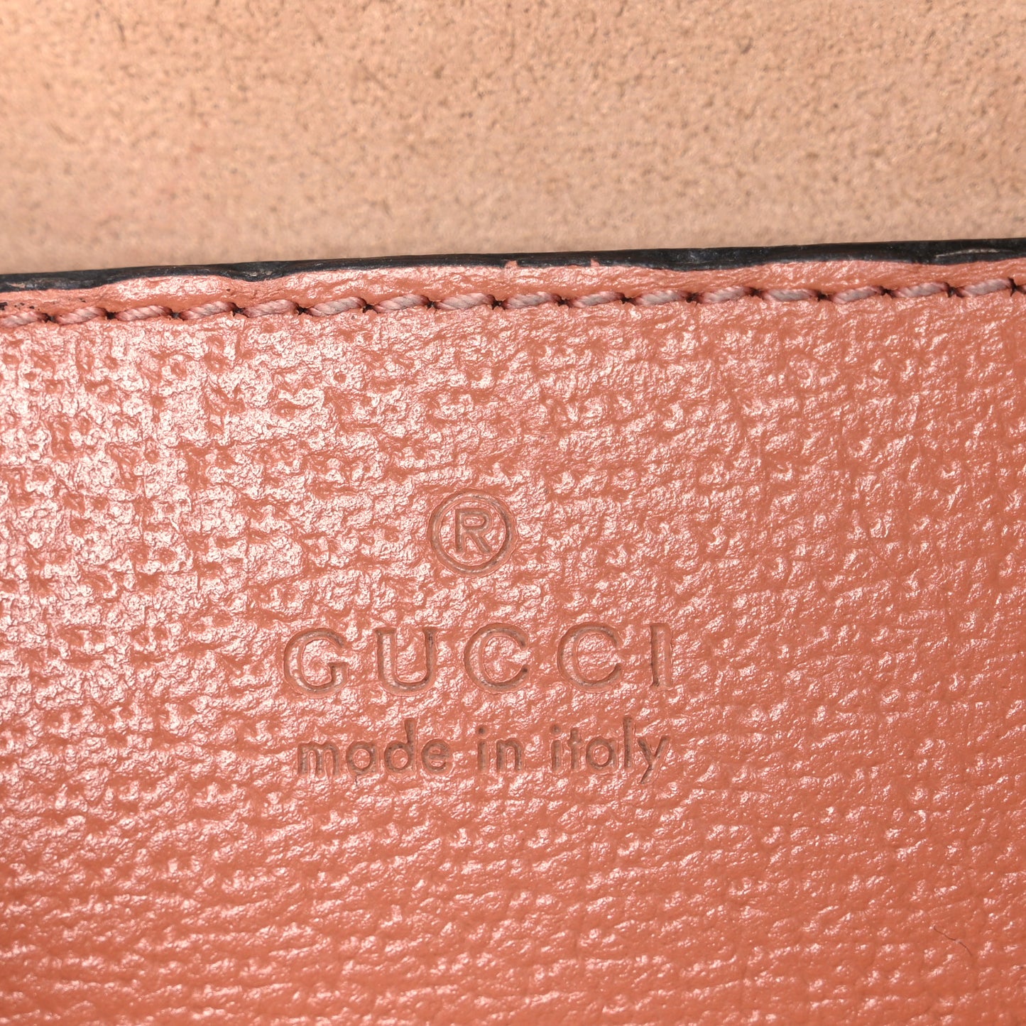 Monogram Textured Dollar Calfskin Small Ophidia Dome Shoulder Bag Cloche Rose Pink