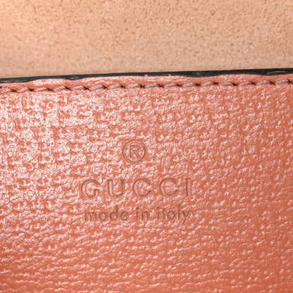 Gucci Monogram Textured Dollar Calfskin Small Ophidia Dome Shoulder Bag Cloche Rose Pink 6 of 12
