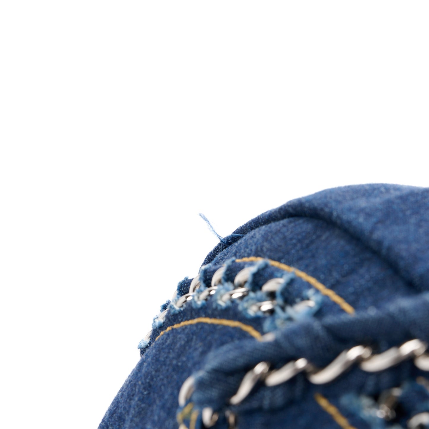 Denim Luxe Ligne Large Bowler Blue Blue