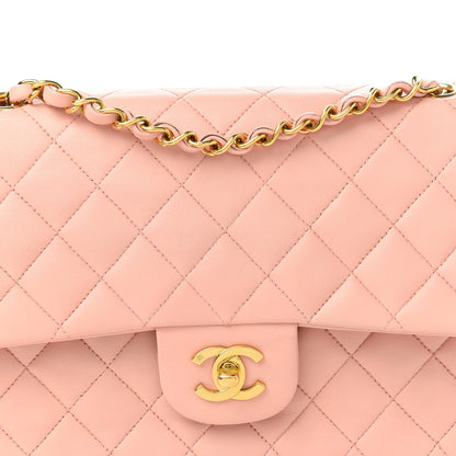 Chanel Lambskin Quilted Medium Double Flap Light Pink 11 of 12