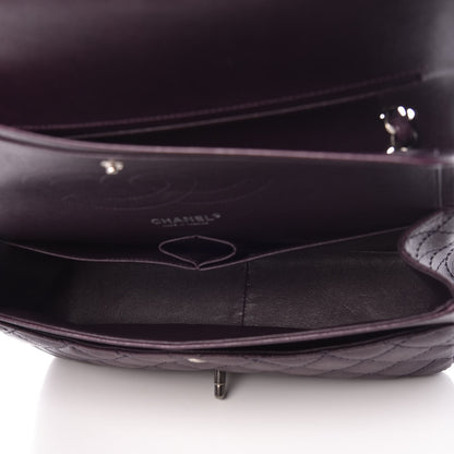 Chanel Caviar Quilted Jumbo Double Flap Dark Purple 6 of 9