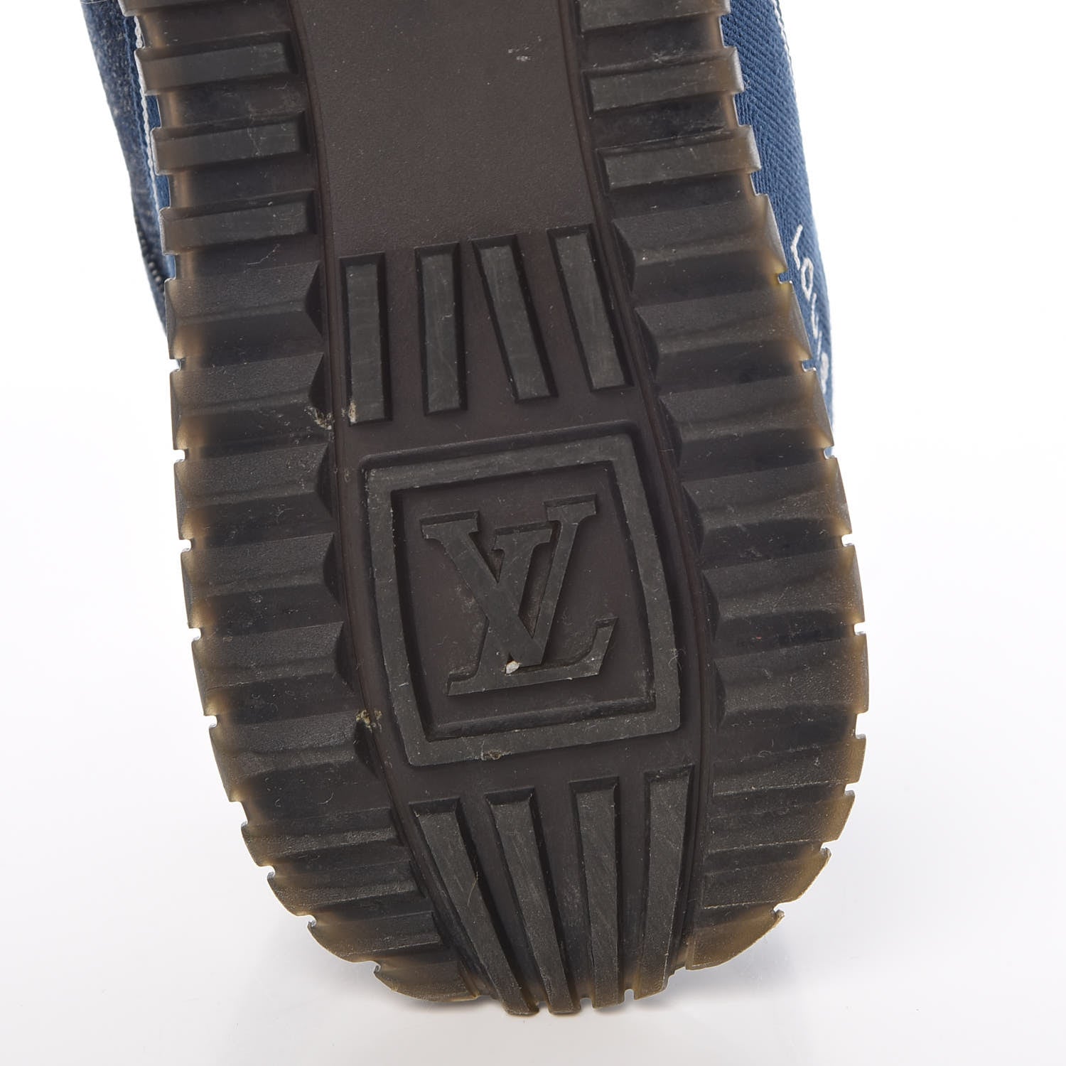 Louis Vuitton Monogram Denim Run Away Sneakers 39 Blue 8 of 14