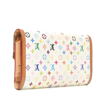 Louis Vuitton Monogram Multicolor Porte Tresor International Wallet White 2 of 6