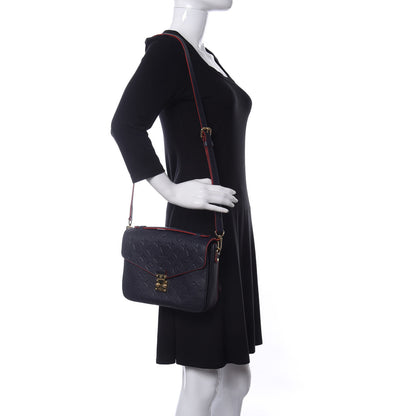 Louis Vuitton Empreinte Pochette Metis Marine Rouge 2 of 13