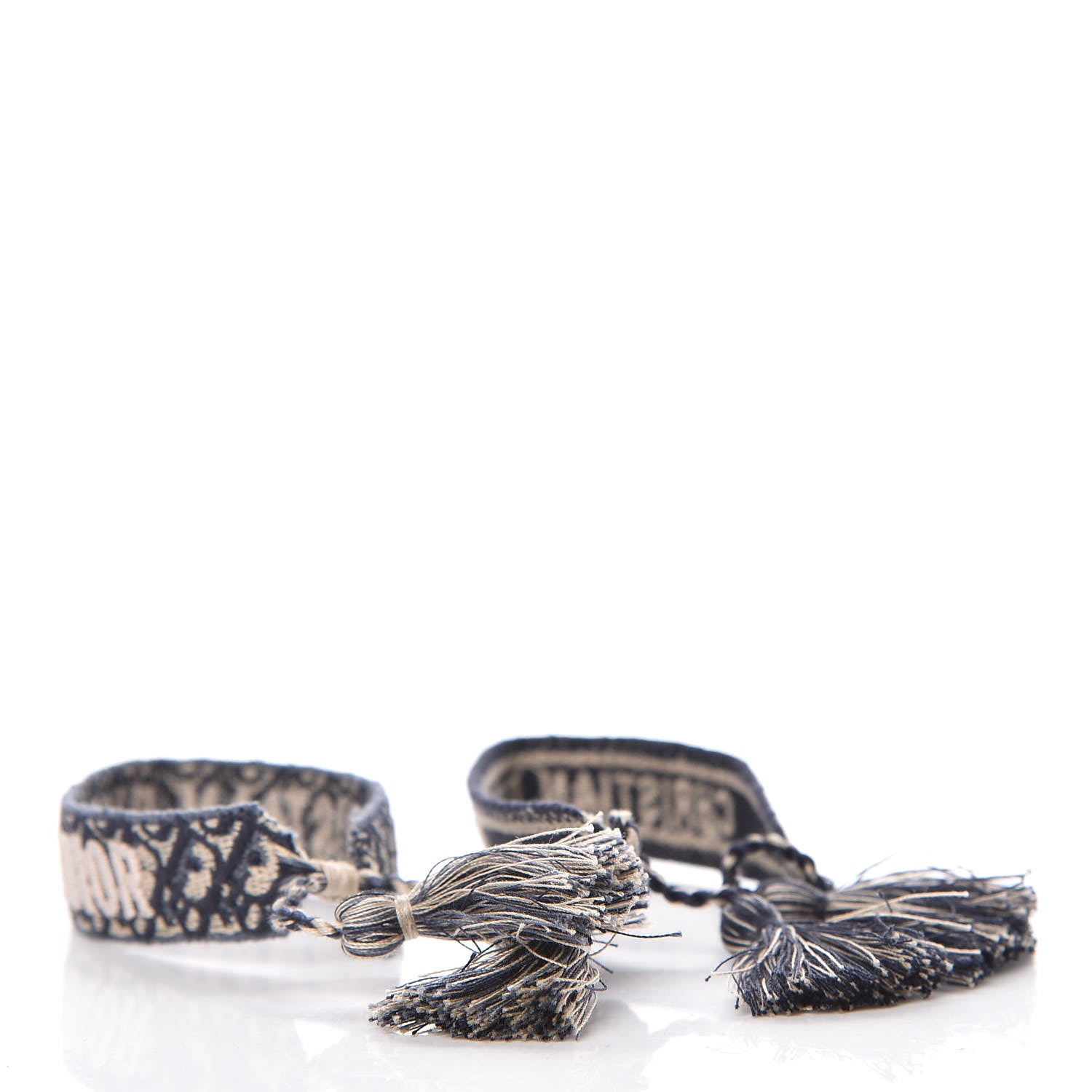 Christian Dior Woven Cotton J'Adior Friendship Bracelet Set Navy 3 of 4