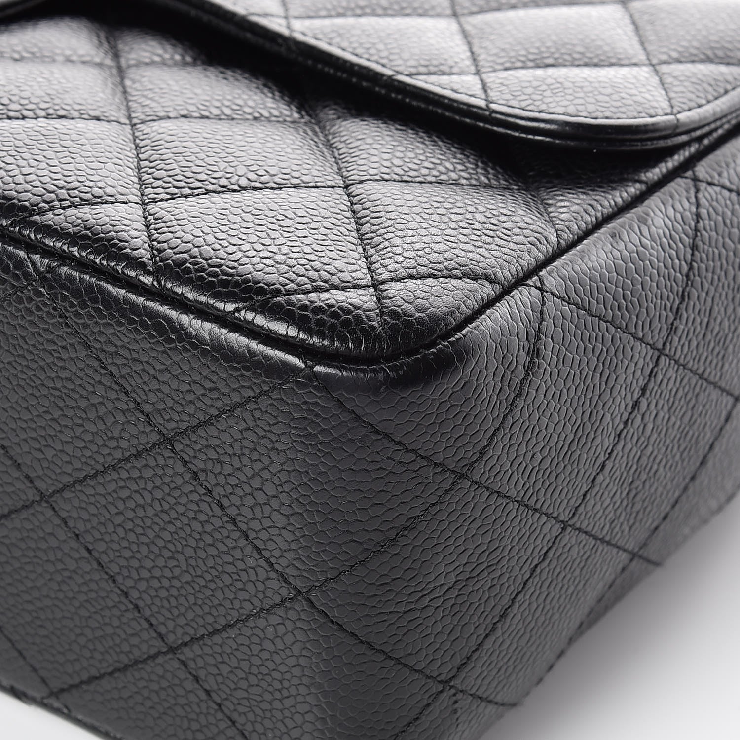 Chanel Caviar Quilted Jumbo Single Flap Black 10 of 16