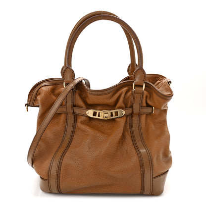 Burberry Grainy Calfskin Medium Golderton Tote Brown 1 of 12