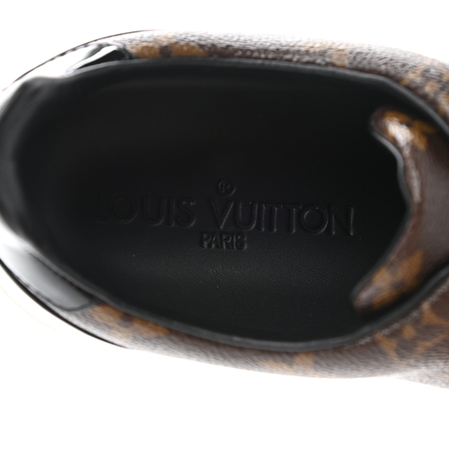 Louis Vuitton Patent Monogram Frontrow Sneakers 38 8 of 10
