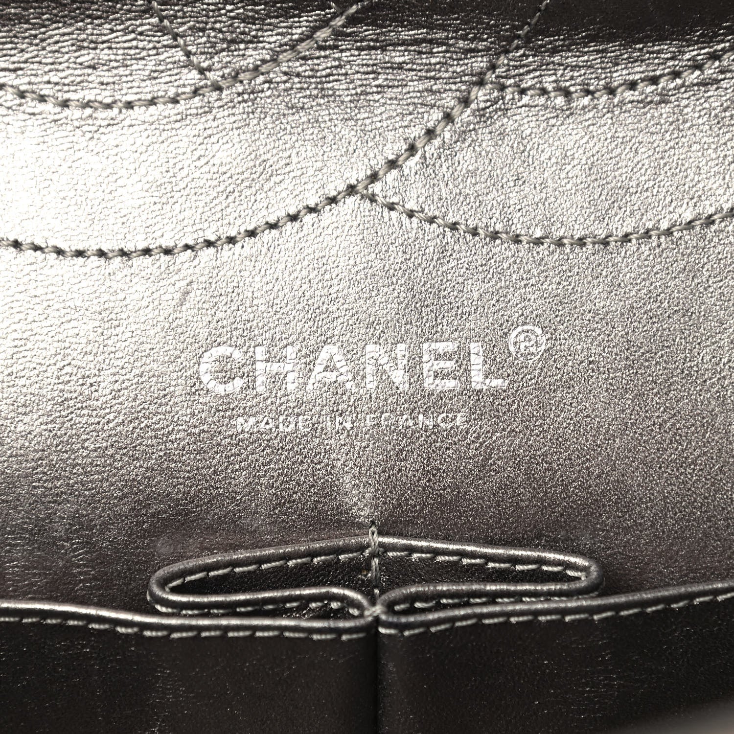 Chanel Metallic Aged Calfskin Quilted 2.55 Reissue 228 Flap Pewter 6 of 12