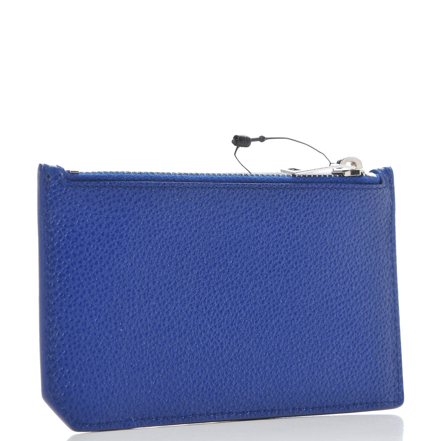 Saint Laurent Grained Calfskin 5 Fragments Zip Pouch Card Holder Ultramarine 3 of 7